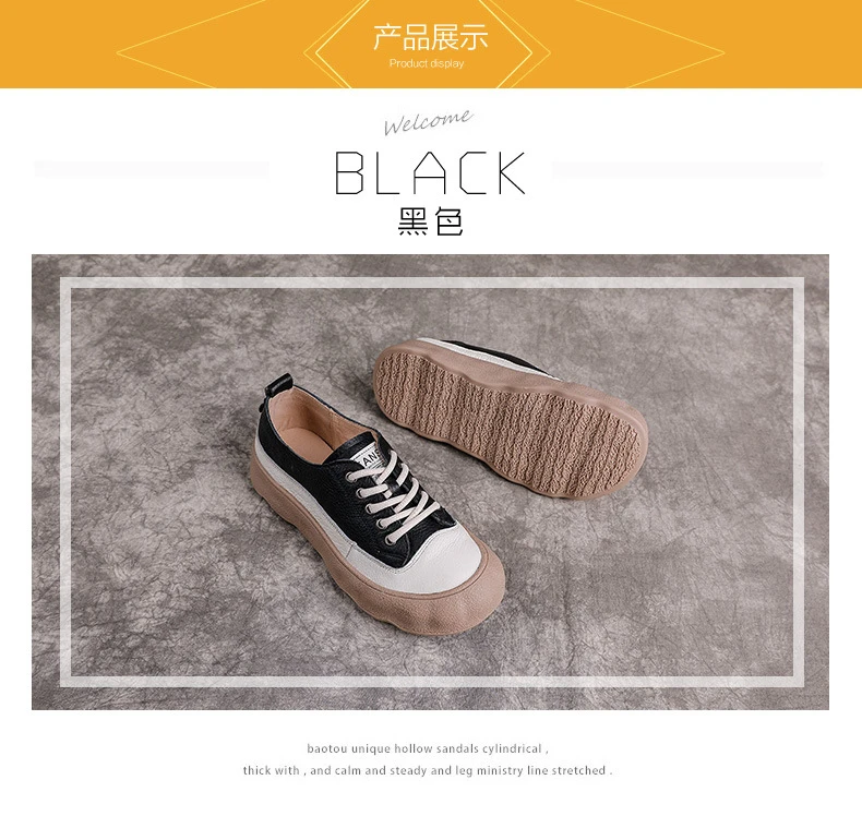 Neue bequeme Schuhe aus echtem Rindsleder, Damen-Freizeitsneaker, farblich abgesetzte Schnürschuhe, Damen-Mokassins, Outdoor-Wanderschuhe, Größe 42 – Detail 14