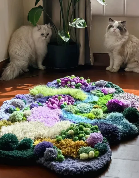 (Material Package Only, Non-finished Products) All Things Rise Kite Nogi Moss Carpet Material Package Birthday DIY Creative Gift