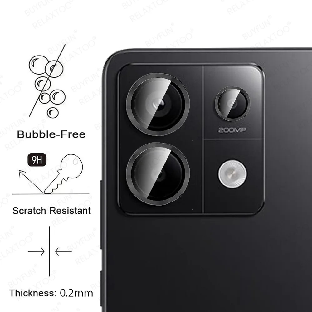 Metal Lens Glass Ring Case For Xiaomi Redmi Note 13 Pro 5G Note13 Pro+ Note13Pro Plus 13Pro 4G HD Camera Protector Accessories