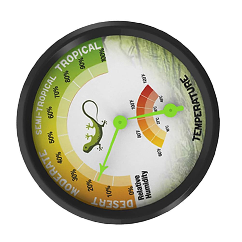 

Reptile Thermometer Hygrometer Dual Digital Gauge For Vivariums Brooders Turtle Lizard Boxes Sticky Round Temperature