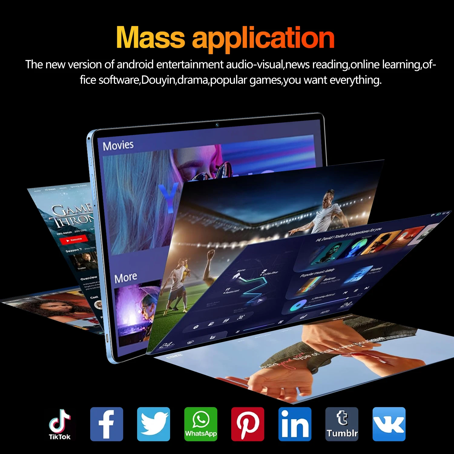 Limited Edition New Mate X5 11-inch Tablet 22GB RAM 2TB ROM Android 14 16MP+32MP Snapdragon888 WIFI Bluetooth 5G Business Tablet