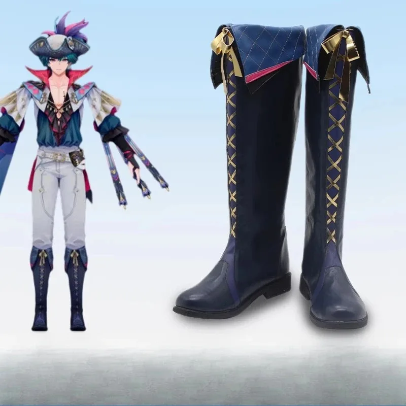 qq28LQGame Wuthering Waves New Skin Brant Stivali Cosplay Scarpe maschili su misura
