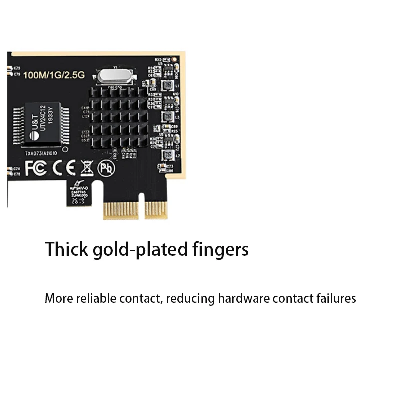 سريع إيثرنت RJ-45 LAN محول 2.5G جيجابت إيثرنت بطاقة الشبكة PCIE محول الشبكة لعبة الكمبيوتر PCIE بطاقة الفاصل محول