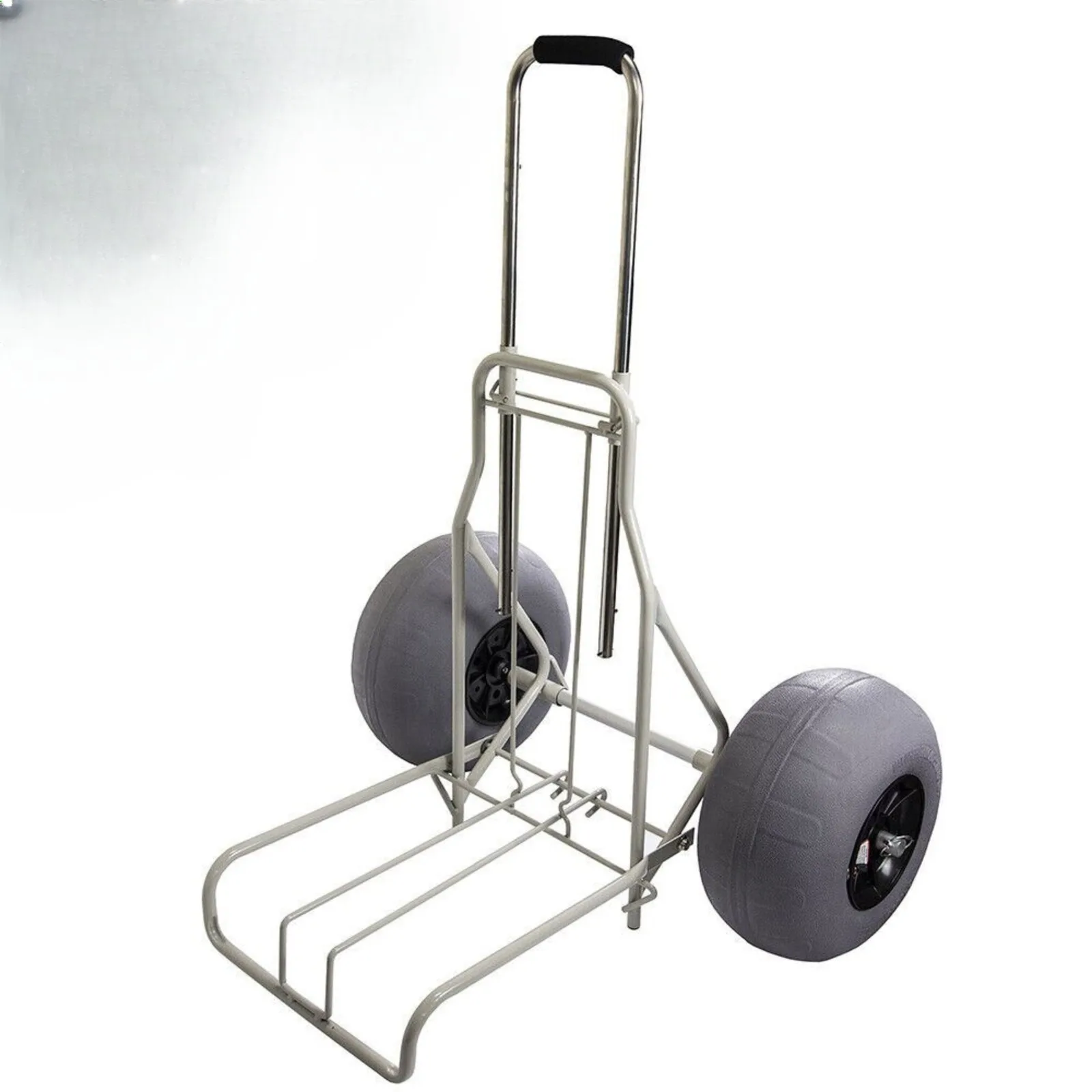 Folding Beach Cart/Trolley with Large Balloon Tires and Adjustable Height United States