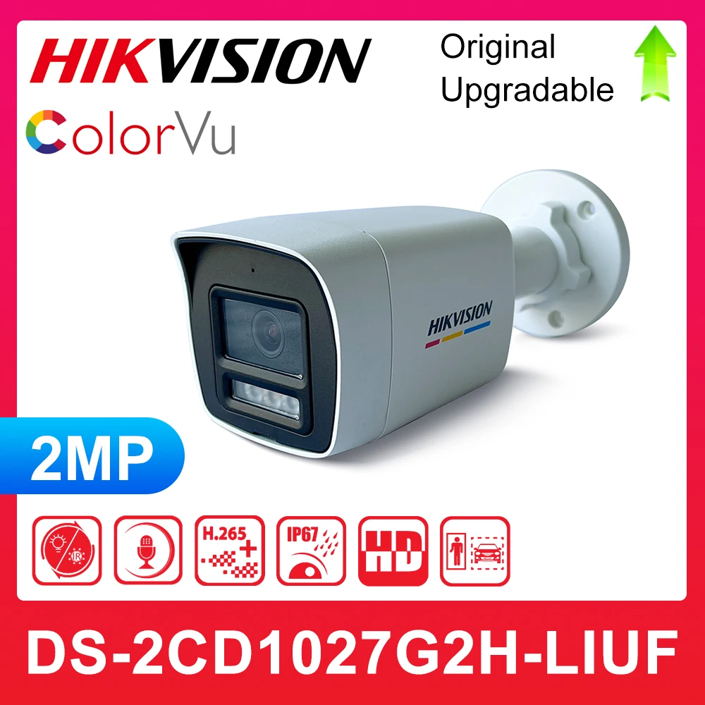 Original Hikvision DS-2CD1027G2H-LIUF 2MP ColorVu with Smart Hybrid Light Fixed Bullet Network Camera