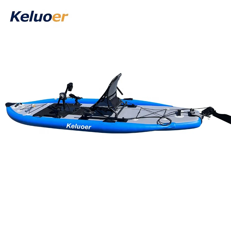 2024 Design Seat Fishing Kayak Inflatable 1 Person fishing pedales canoe kayak
