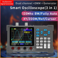 3in1 Dual Channel Oscillometer Signal Generator Machine 120Mhz Bandwidth 250MSa/s Sampling Rate Oscilloscope Multimeter DSO3D12