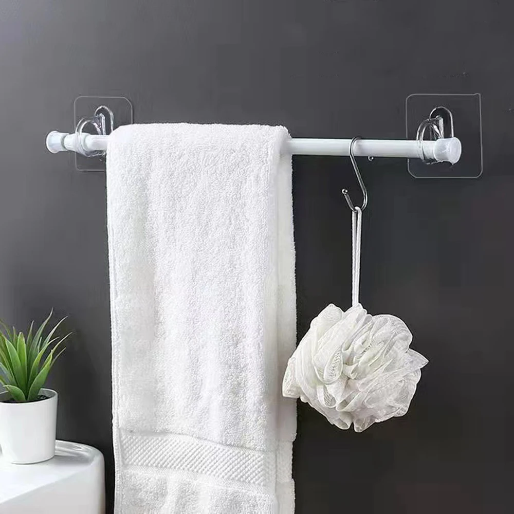 Adhesive Spray Bottle Hooks Wall Mounted Hanging Ring for Curtain Rod Holder Kitchen Storage Accessories Heavy Duty NIN668