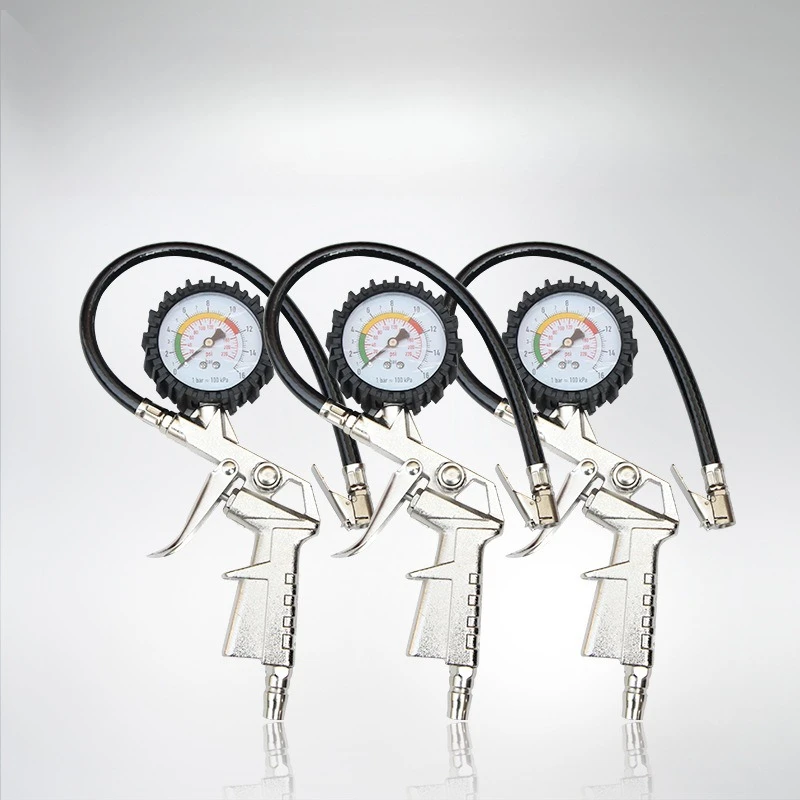 

220 PSI High Precision Car Tire Pressure Gauge Pressure Gun Type for Auto Motorcycle Inflator Pump Accurate Measurement Tool