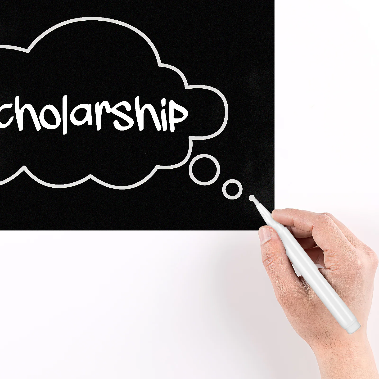 

4Pcs White Liquid Chalk Markers Fine Round Tip Erasable for Blackboard Glass Windows Mirrors Creative Crafts White Chalk Markers