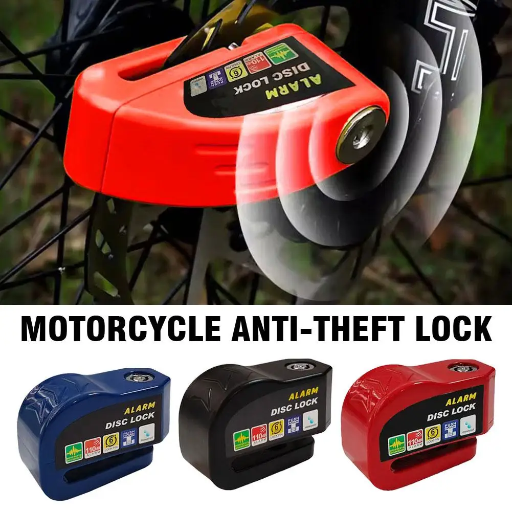 1Set Motorcycle anti-theft lock Waterproof Keys Anti-Theft Disc Lock Safety With Brake Scooter Brakelock