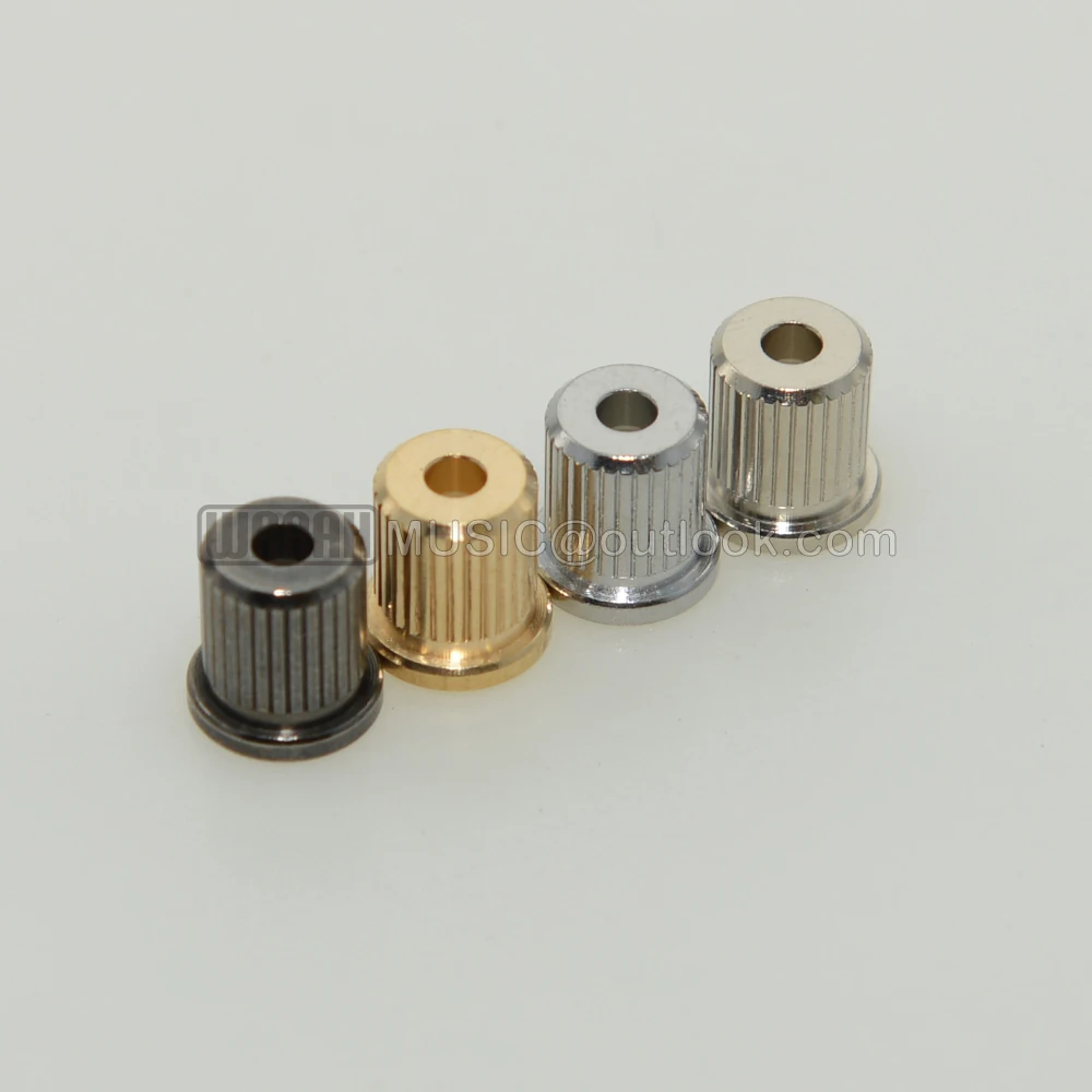 6 Stück Messing durch Body String Aderendhülsen String Buchsen für Tele/Telecaster Gitarre – Detail 5
