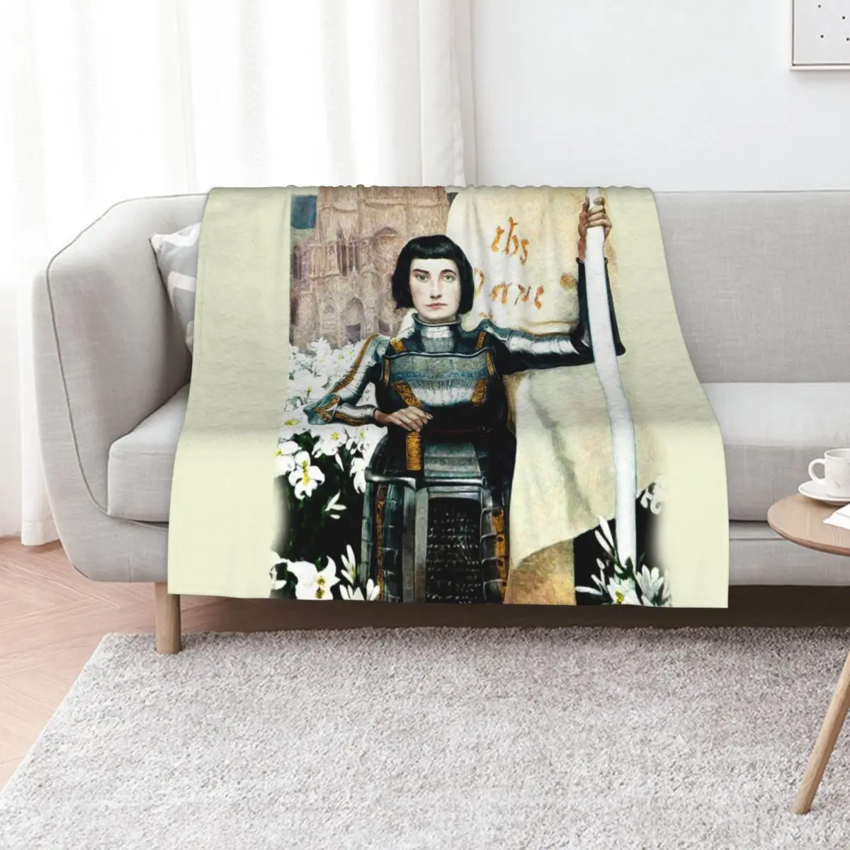 Albert Lynch - Jeanne d'Arc Throw Blanket Soft Plaid decorative Sofa Throw Weighted Plaid warm winter Blankets