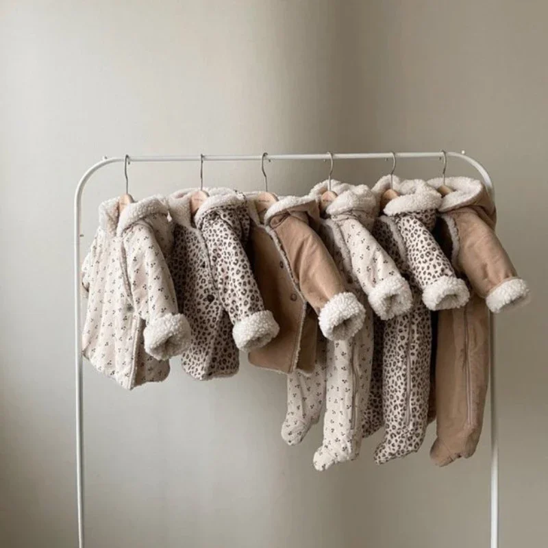 Inverno neonato cotone vestiti caldi fratello sorella abbinamento abbigliamento neonato neonato pagliaccetto neonato ragazze cappotto