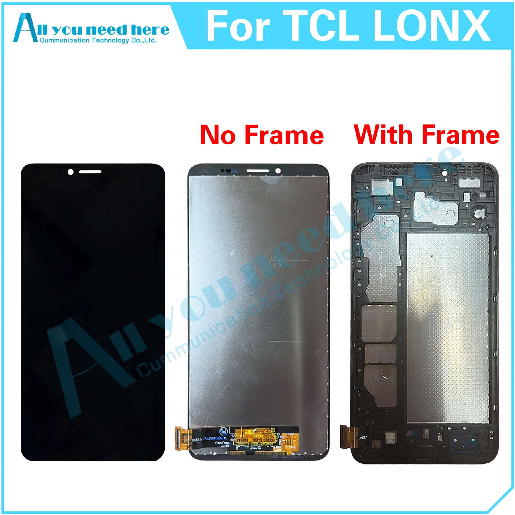 

For TCL LONX LCD Display Touch Screen Digitizer Assembly Repair Parts Replacement