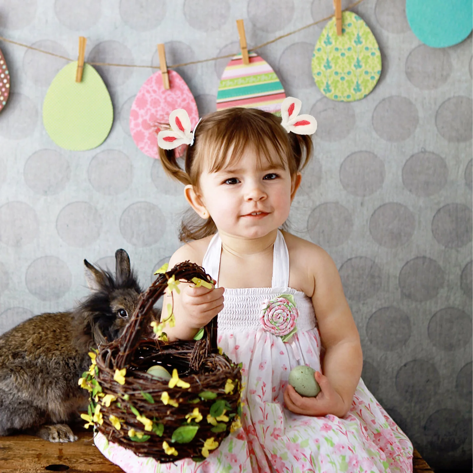 

10Pcs Bunny Ear Accessories DIY Soft Fabric Rabbit Ears for Crafts Hair Clips Mini Rabbit Ear Decoration Bunny Ears for Crafts