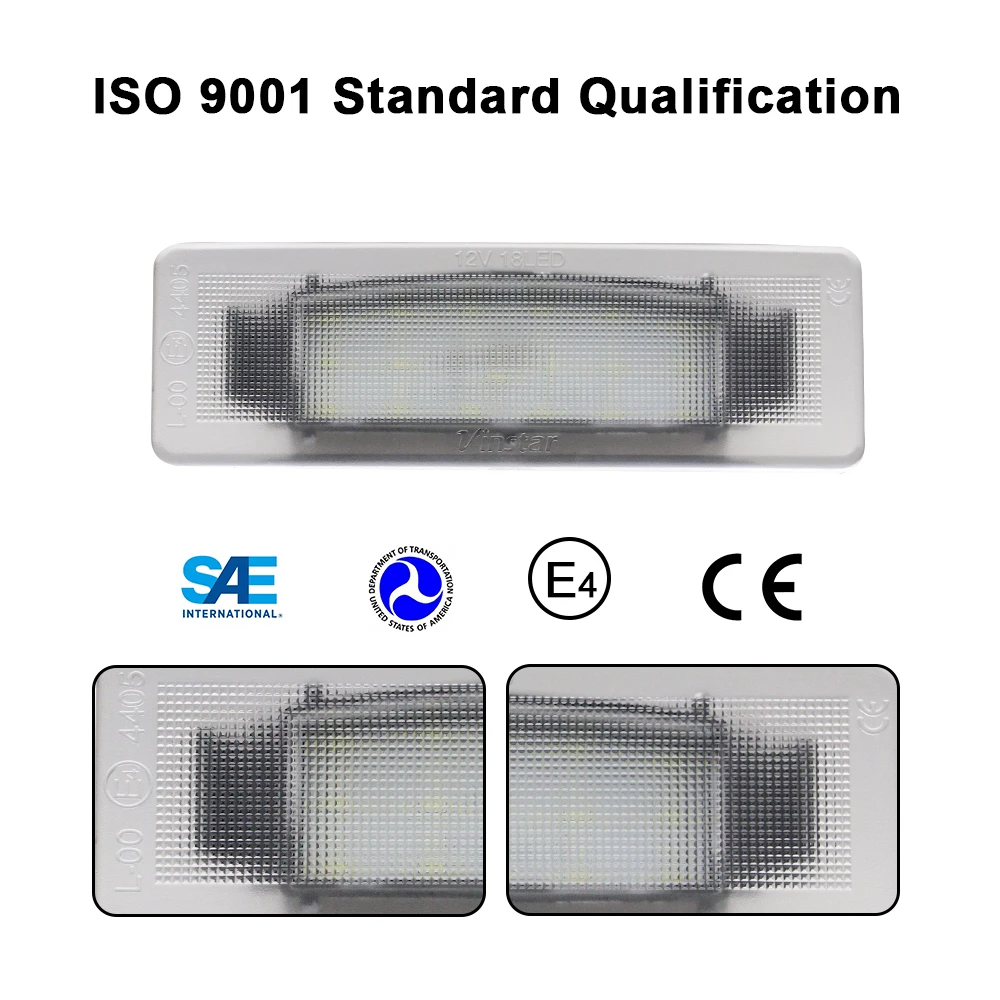 2pcs LED License Plate Light For Kia sportage 2016 2017 2018 2019 2020 2021 2022 Number Lamp For Hyundai Tucson Sonata