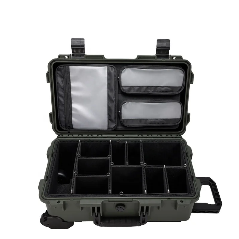 Custom L212X Photographer Camera Accessories Plastic Portable Hard Case Waterproof Camera Case With Corrugated Divider Kit