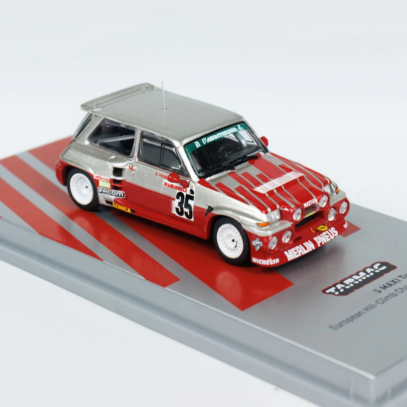 tarmac-work-1-64-maxi-ターボ-ヒルクライム-レッド-ラリー-カー-no35-チャンピオンシップ-1987-ダイキャスト-モデルカー