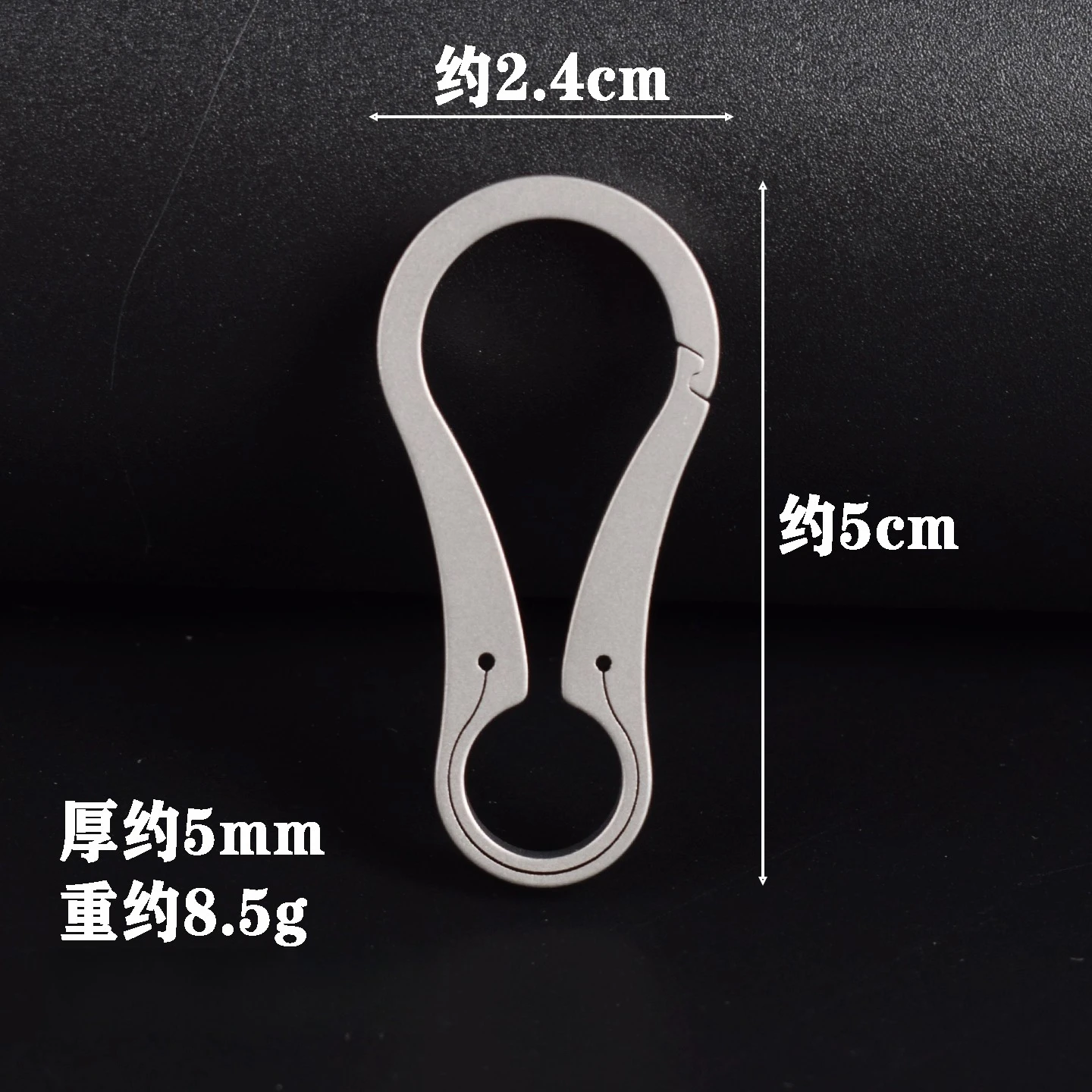 سلسلة مفاتيح جديدة من سبائك التيتانيوم، سلسلة مفاتيح صغيرة مطورة على شكل قطرة الماء، عالية الجودة، متكاملة سريعة التعليق