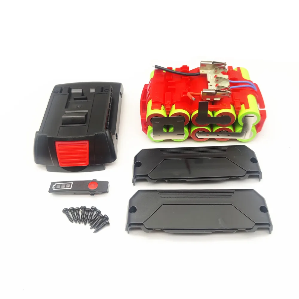 18650 Battery Case 18650 5S2P PCB Circuit Board LED Indicator For Bosch 18V 20v BAT610 BAT609G BAT618 without Battery