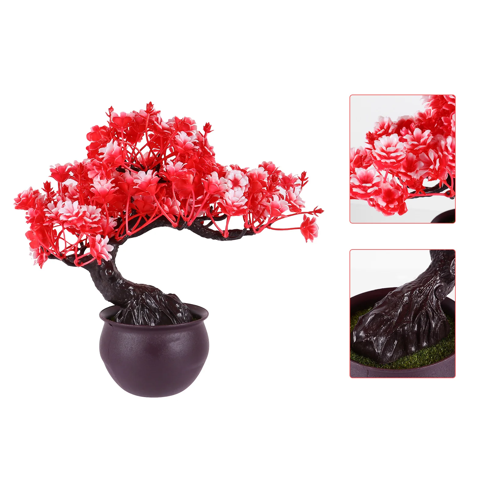 

1Pcs Artificial Flower Decoration Plastic Jasmine Potted Ornament Warm Accessories for Desktop Window Living