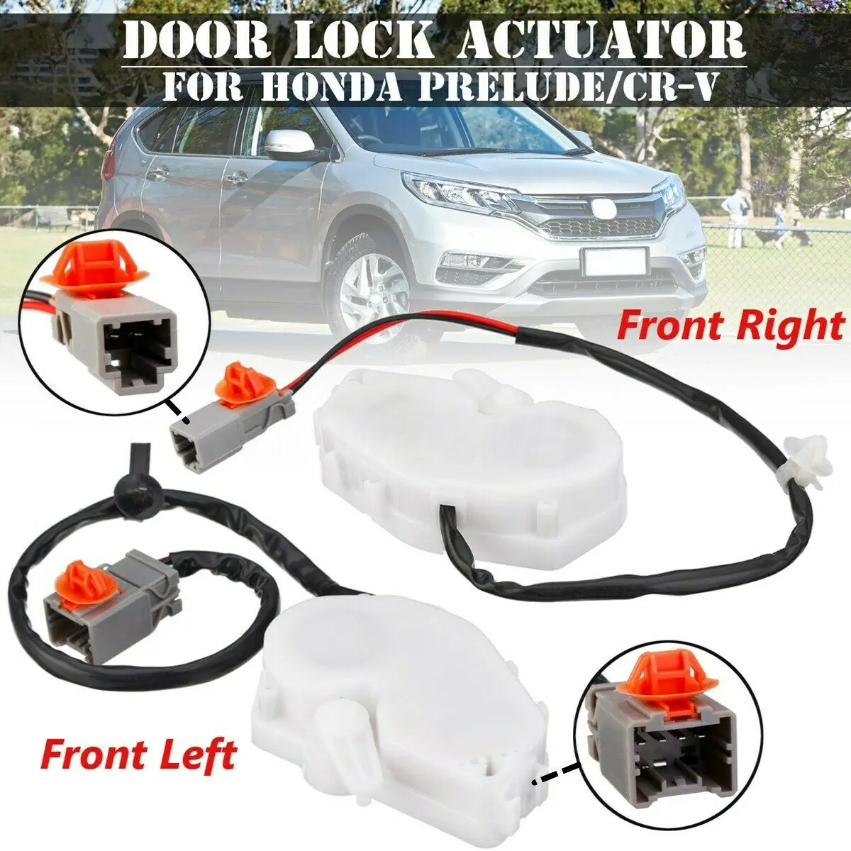 Pair Front Left+Right Power Door Lock Actuator for 1997-2001 Honda Prelude/ CR-V CRV 72115S03G11,72155S03J11