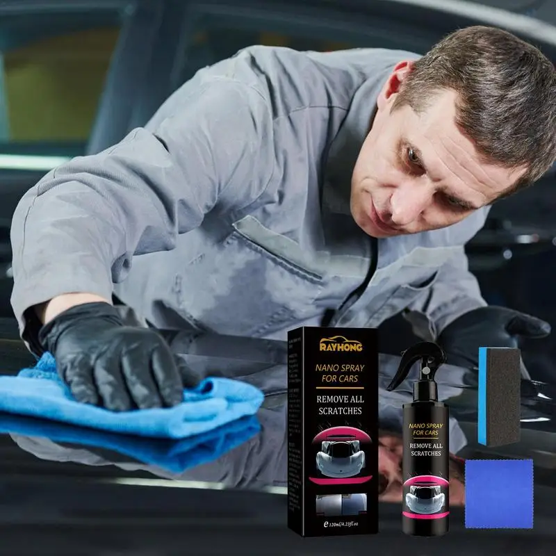 Spray de revestimento de carro 30ml/120ml, alta proteção rápida, cera de carro, reparo de pintura, spray de carro, polimento de arranhões, revestimento revitalizante