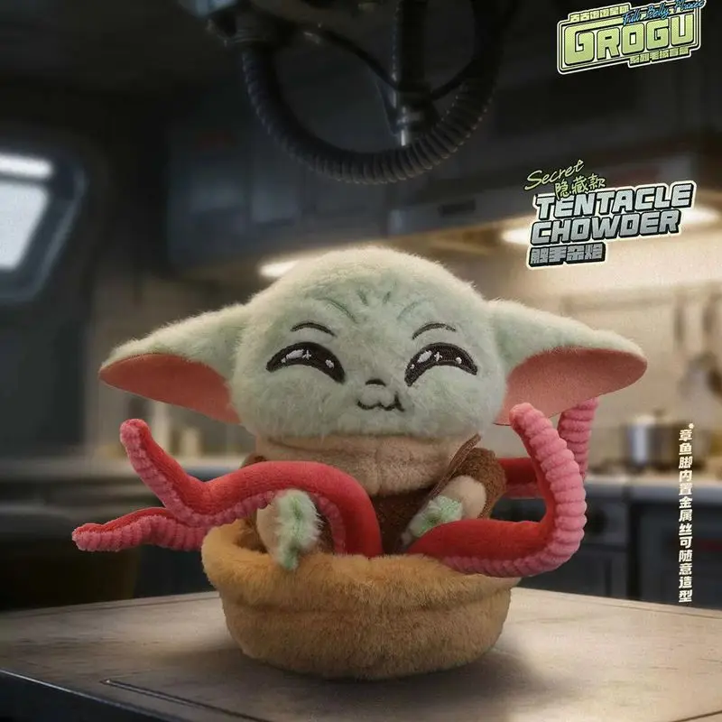 Original 52toys Grogu Foodies Series Cute Collectible Plush Blind Box Star Wars Yoda Baby Bag Pendant Birthday Gift Customized view 4