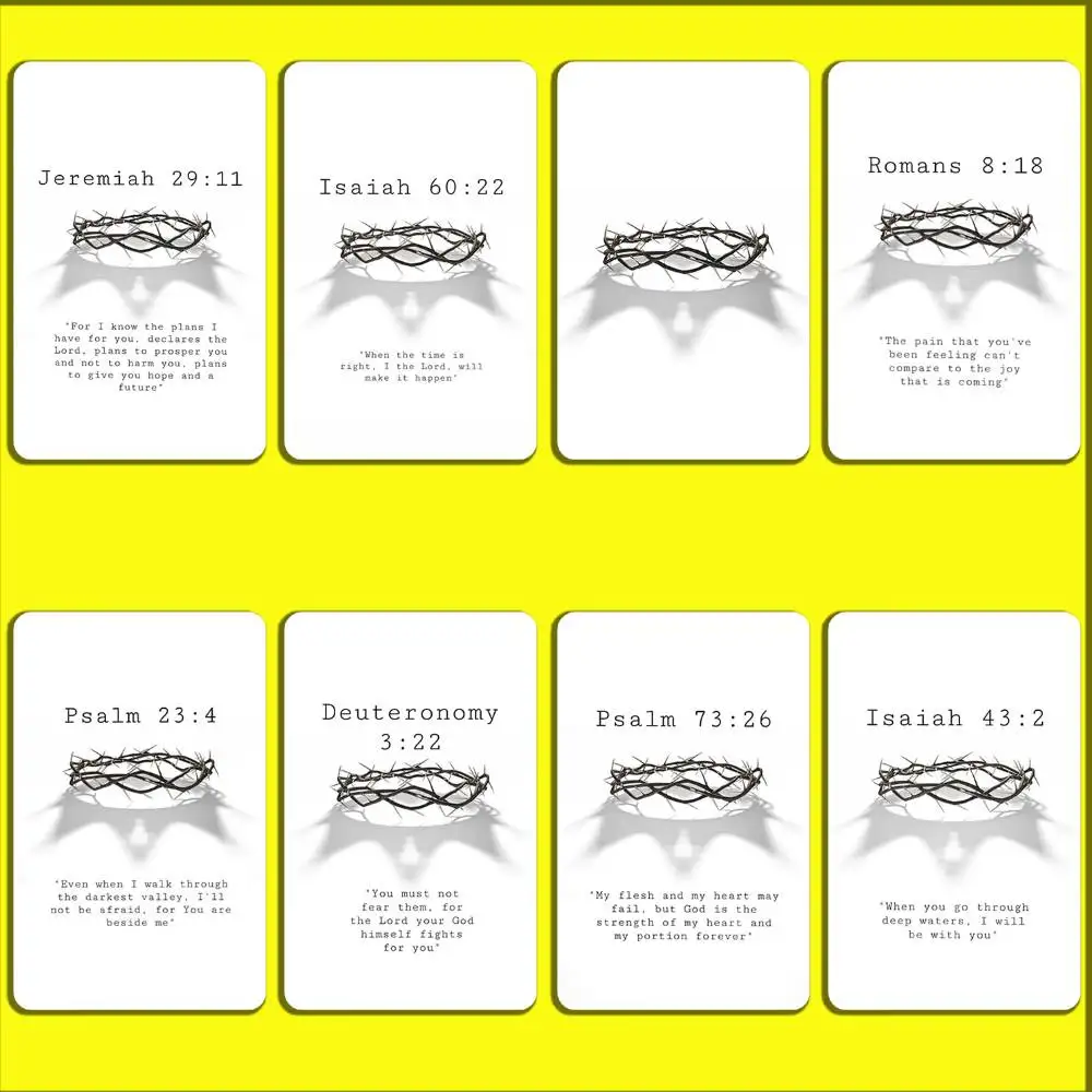 Isaiah Jeremiah Psalm Jesus Bible Card Stickers For Debit Bank Credit Cards Metro Bus Pass Sticker Decoration Cover Skin