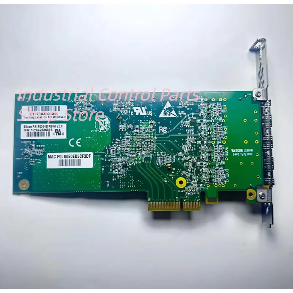 I350F4 PE2G4SFPI80-R V:2.0 Four-port Optical Network Card