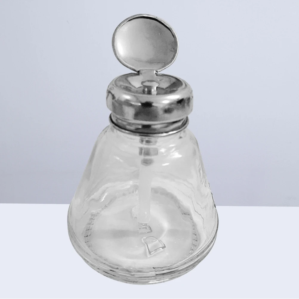 Bouteille dissolvant de vernis à ongles de 150Ml, distributeur à pompe à pression facile avec paille étendue, assure un usage complet, aucun déchets, conception Portable