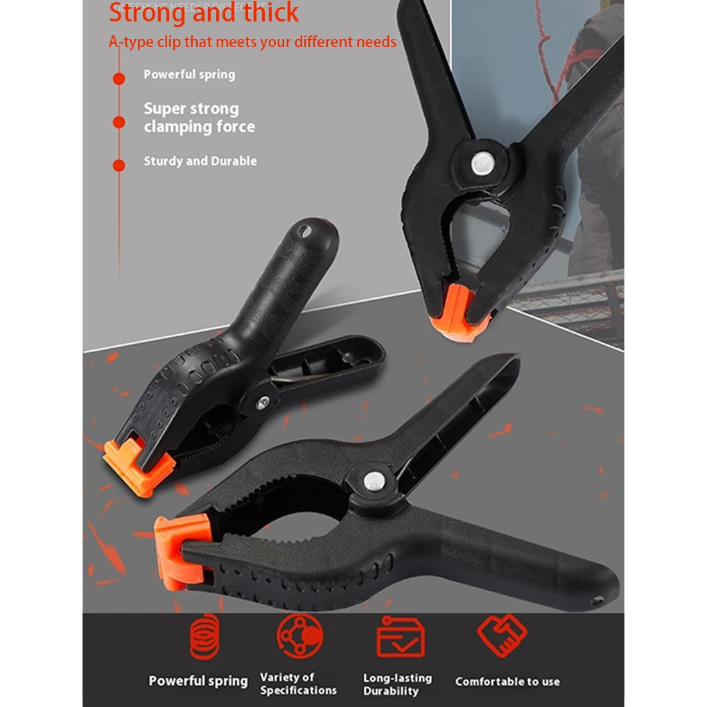 20-個-4-インチ調整可能なプラスチックスプリングクランプ木工ツール木工ツール大工クランプ-ferramentas-outils