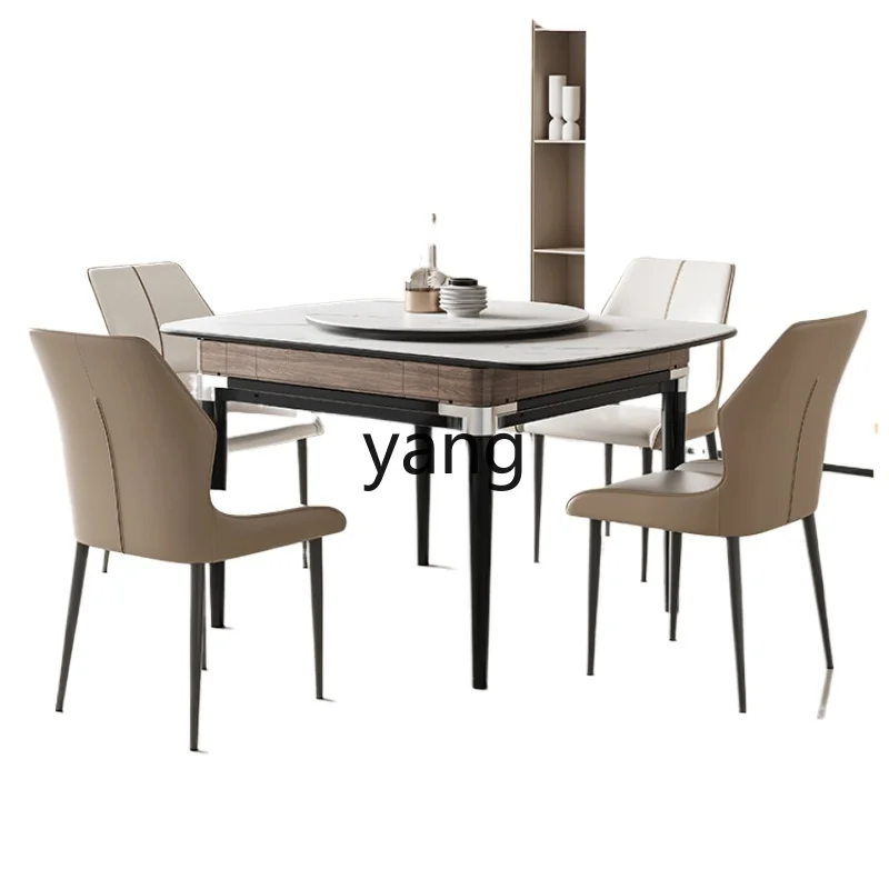 lmm Automatic Household Multi-Functional Light Luxury Mahjong Table Simple Dining Table Dual-Use