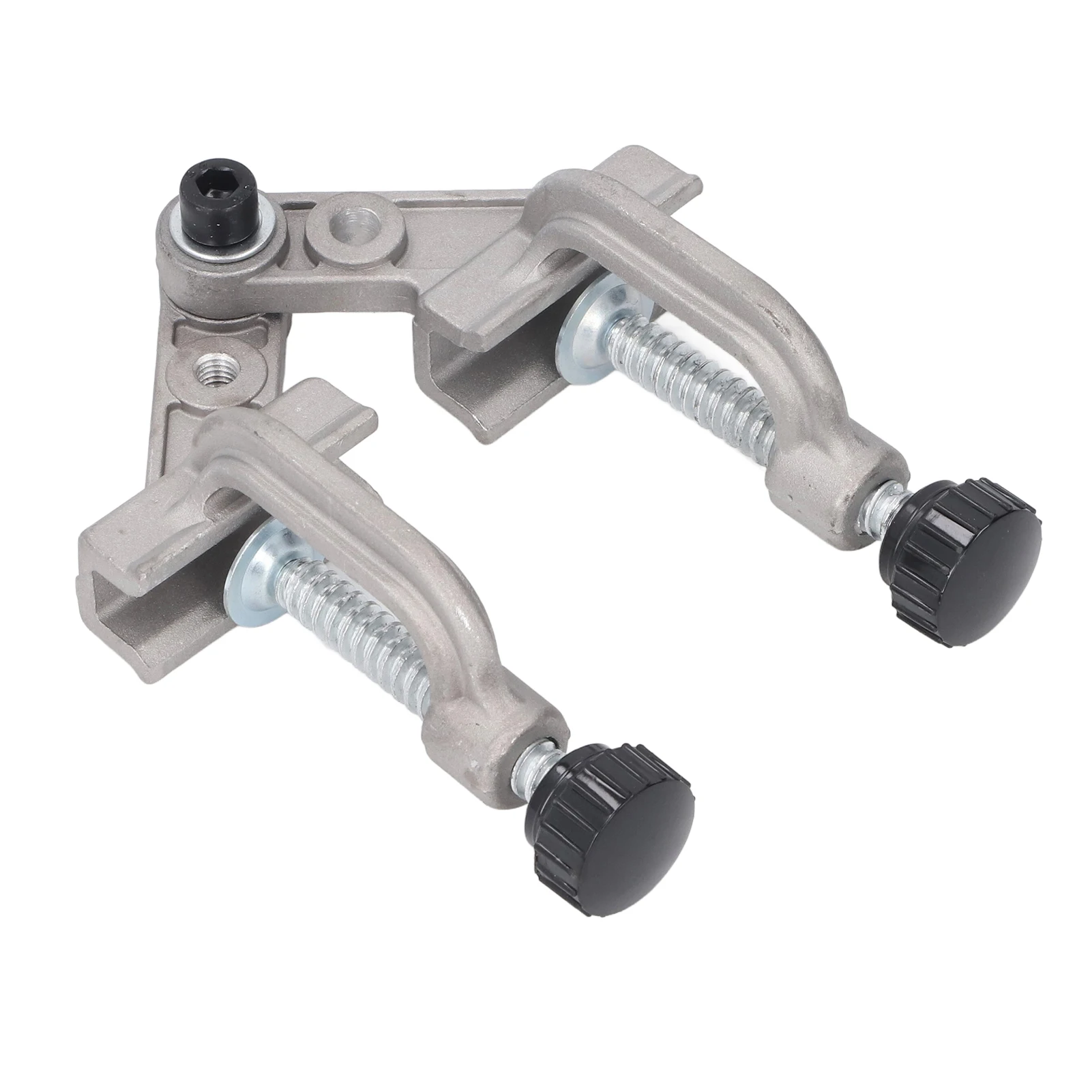 Double Handle Pipe Clamp Aluminium Die Casting 10-180° Quick Release Right Angle Corner Clamp for Woodworking