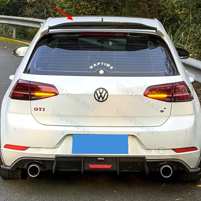 For Volkswagen VW GOLF MK7 MK7.5 MK7.5 TSI GTI R 2014-2019 Aspec R400 Trunk Spoiler Rear Wing Lip Decoration Easy to Install