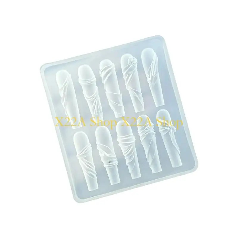 Unique Travel Friendly Resin Manicure Mold Ribbon Shaped Template For Nail Artists