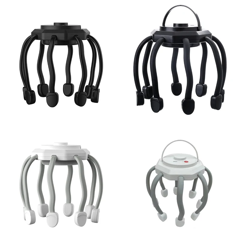 

Electric Octopus Scalp Massager Hands-free 8 Claws Vibration Contacts 360 Degree 3 Modes Head Scratcher Massage Health Care