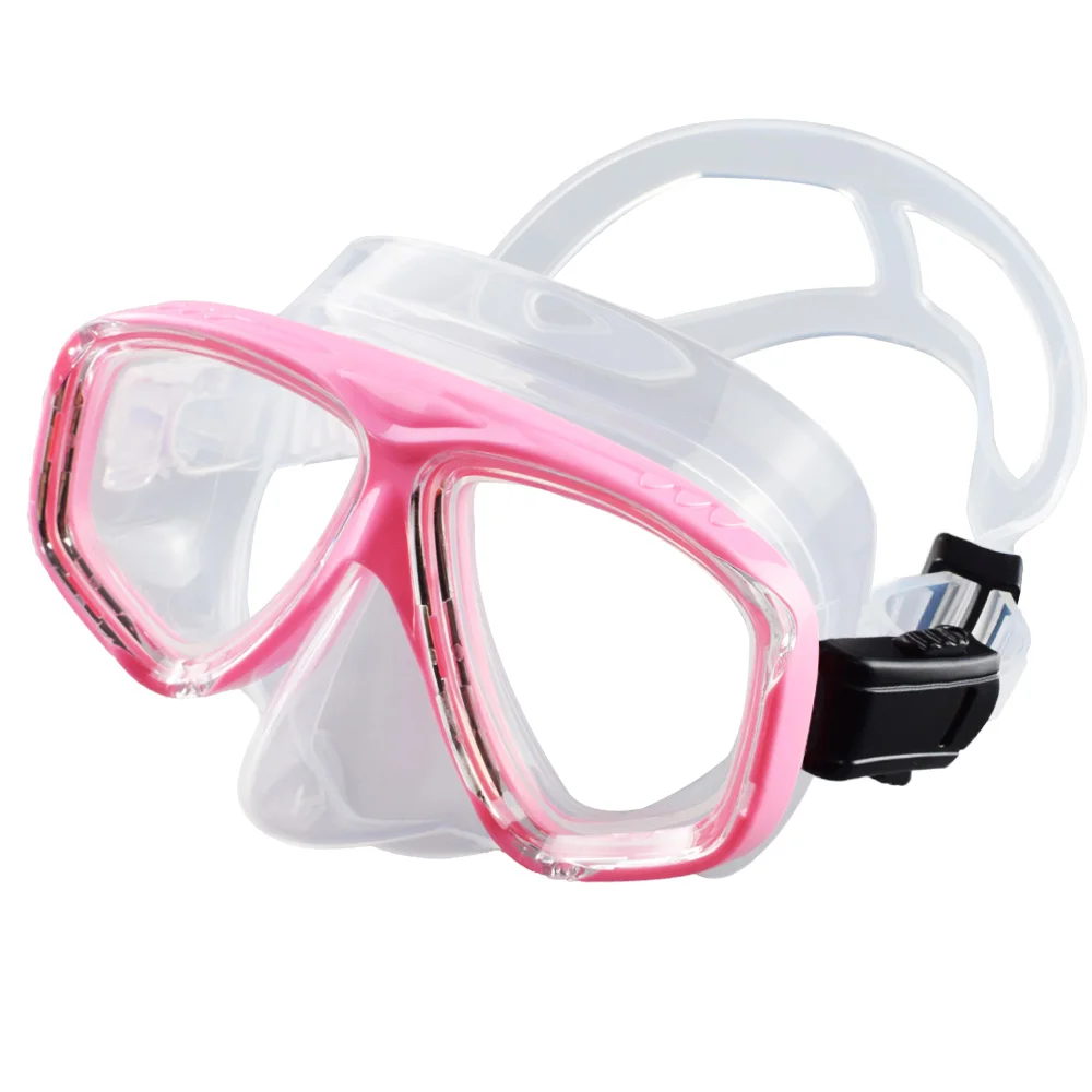 Scuba Optische Gehärtete Brille Tauchmaske Erwachsene Myopie Schwimmen Googles Kurzsichtige Gläser Kurzsichtigter Silikonrock – Detail 13