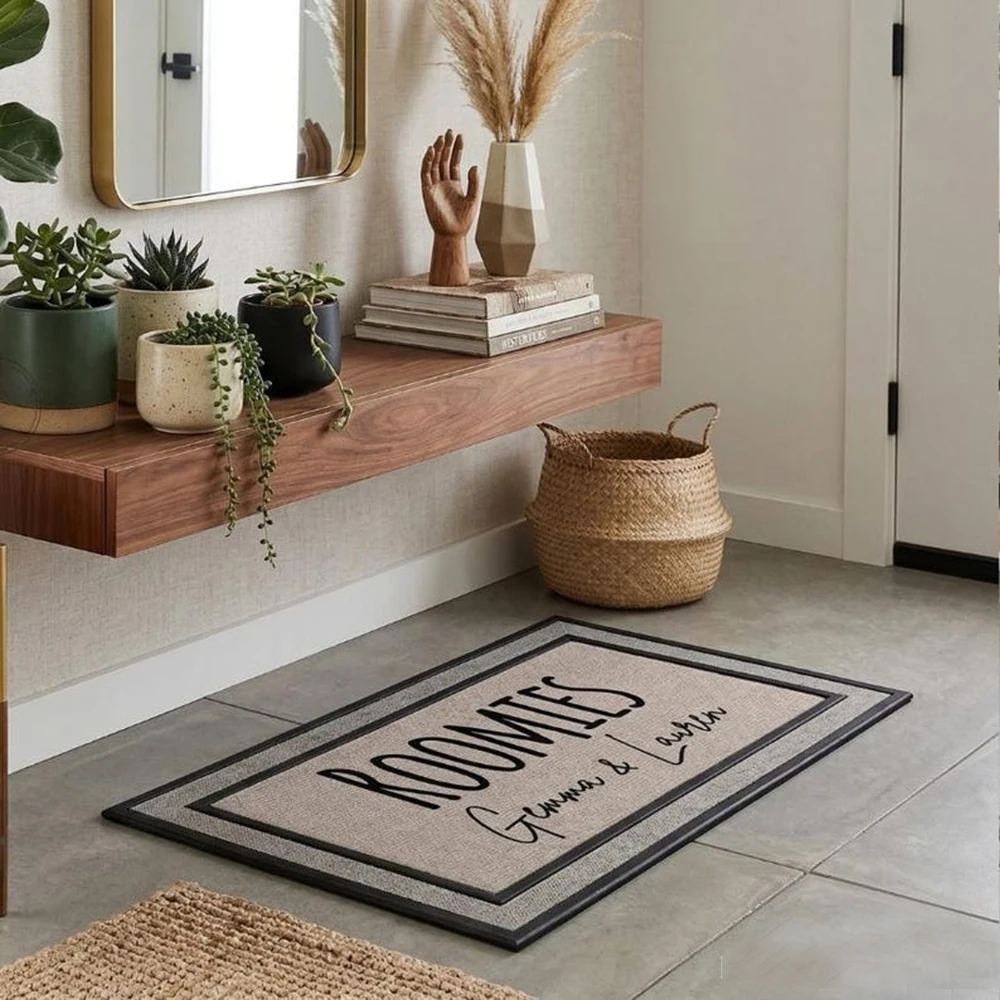 

Simple Sweet Mat Custom Carpet Dorm Room Anti Slip Guest Room Minimalist Welcome Sweet Design Home Decor Housewarming Gift
