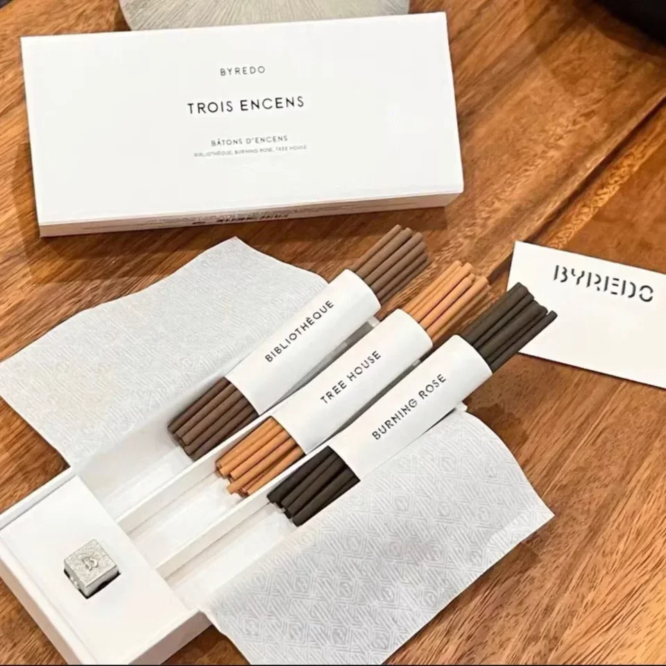 Byredo 60pcs Incense Sticks Trois Encens Gift Set Bibliothèque