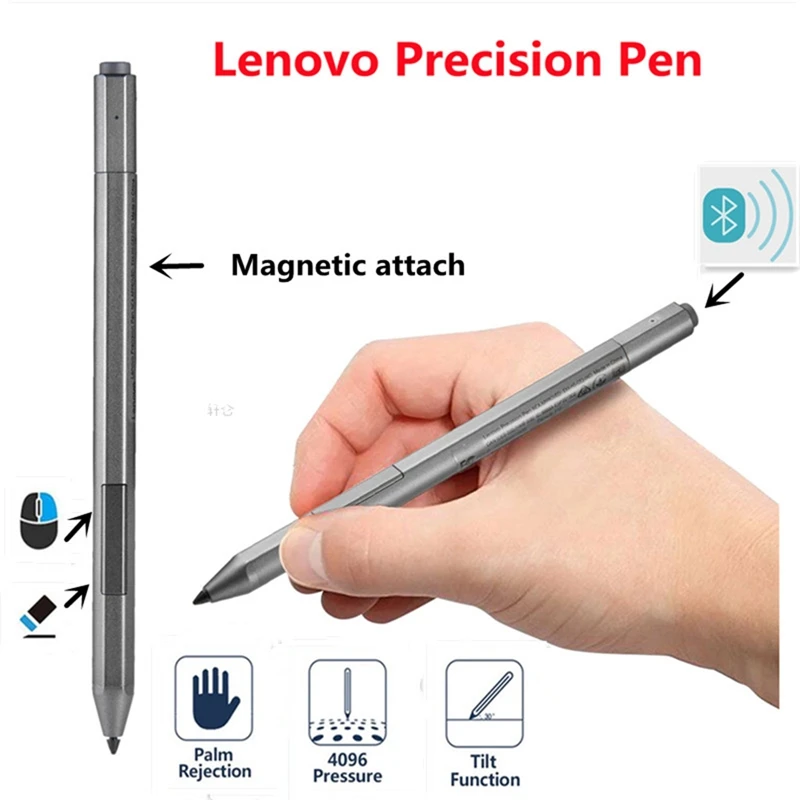 Active Pen Stylus Pen 4096 Levels Bluetooth Stylus Pen For Lenovo Ideapad Flex 5 5I 6 14 15 D330 C340 Laptop