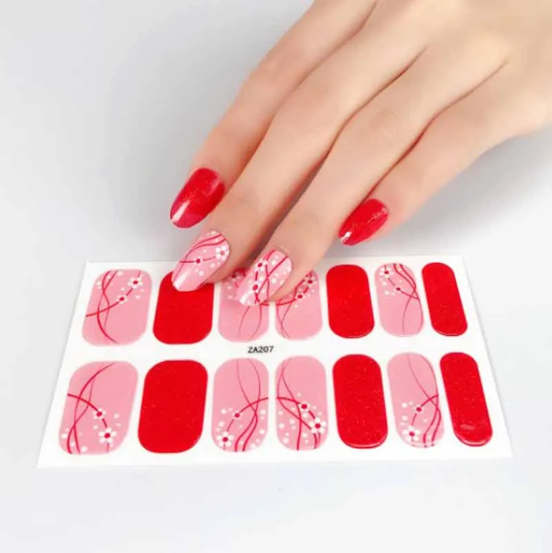 Autocollants de manucure pour ongles, enveloppes détachables pour faux ongles, conseils de décoration pour Nail Art, décalcomanies de vernis à ongles portables, Patch pour faux ongles