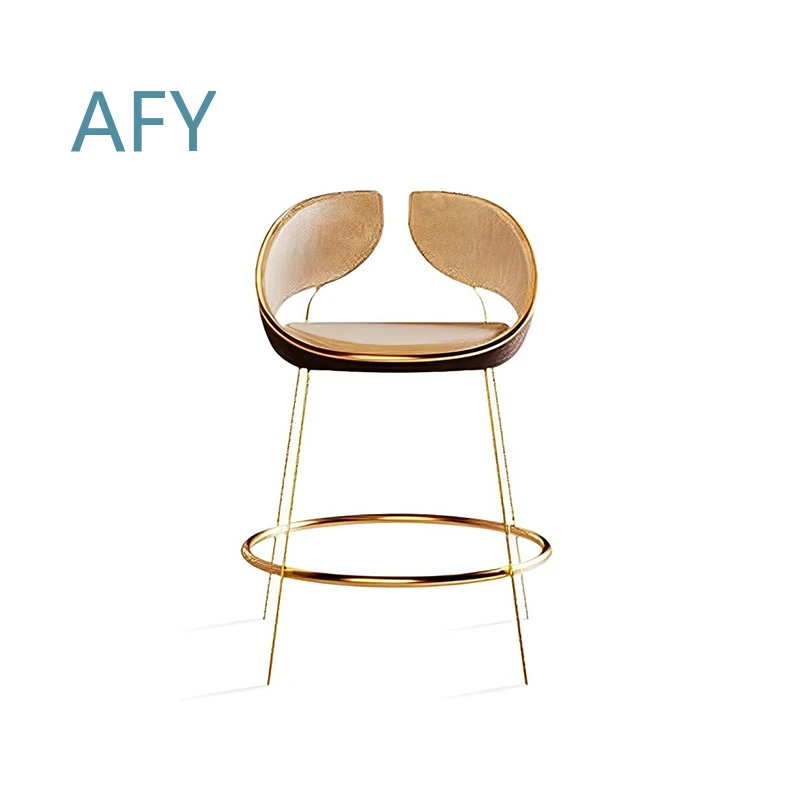 Custom Made Modern Luxury Bar Counter Chair High Stool for Kitchen Island Breakfast Bar Commercial Restaurant Home Office