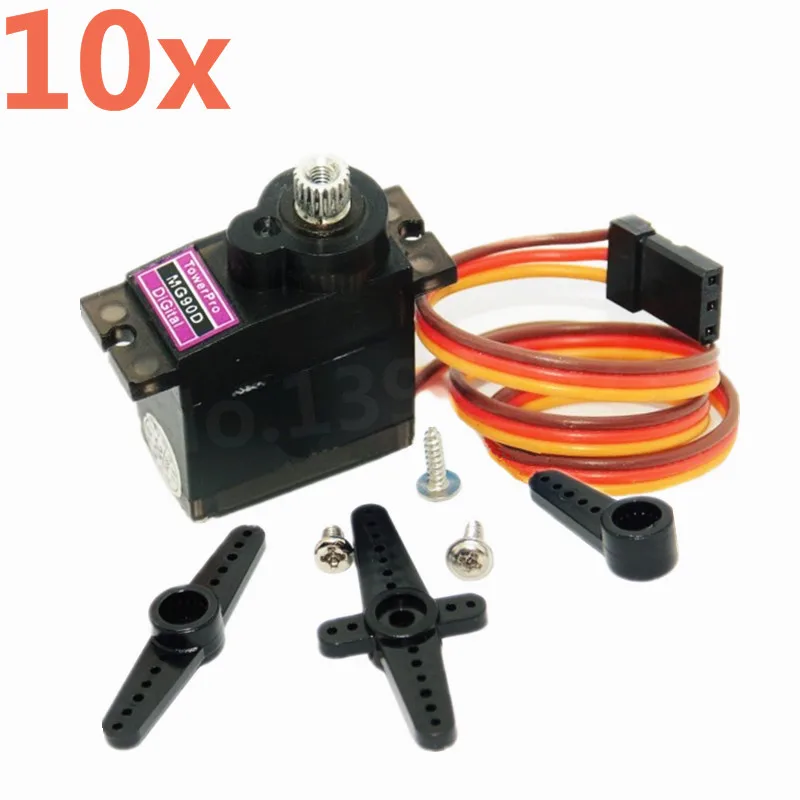 Original Tower Pro MG90D Digital Motor 9g Upgrade MG90S Micro Servo Metal Gear 2.5kg Torque For RC F3A 3D RC Helicopter RC Plane