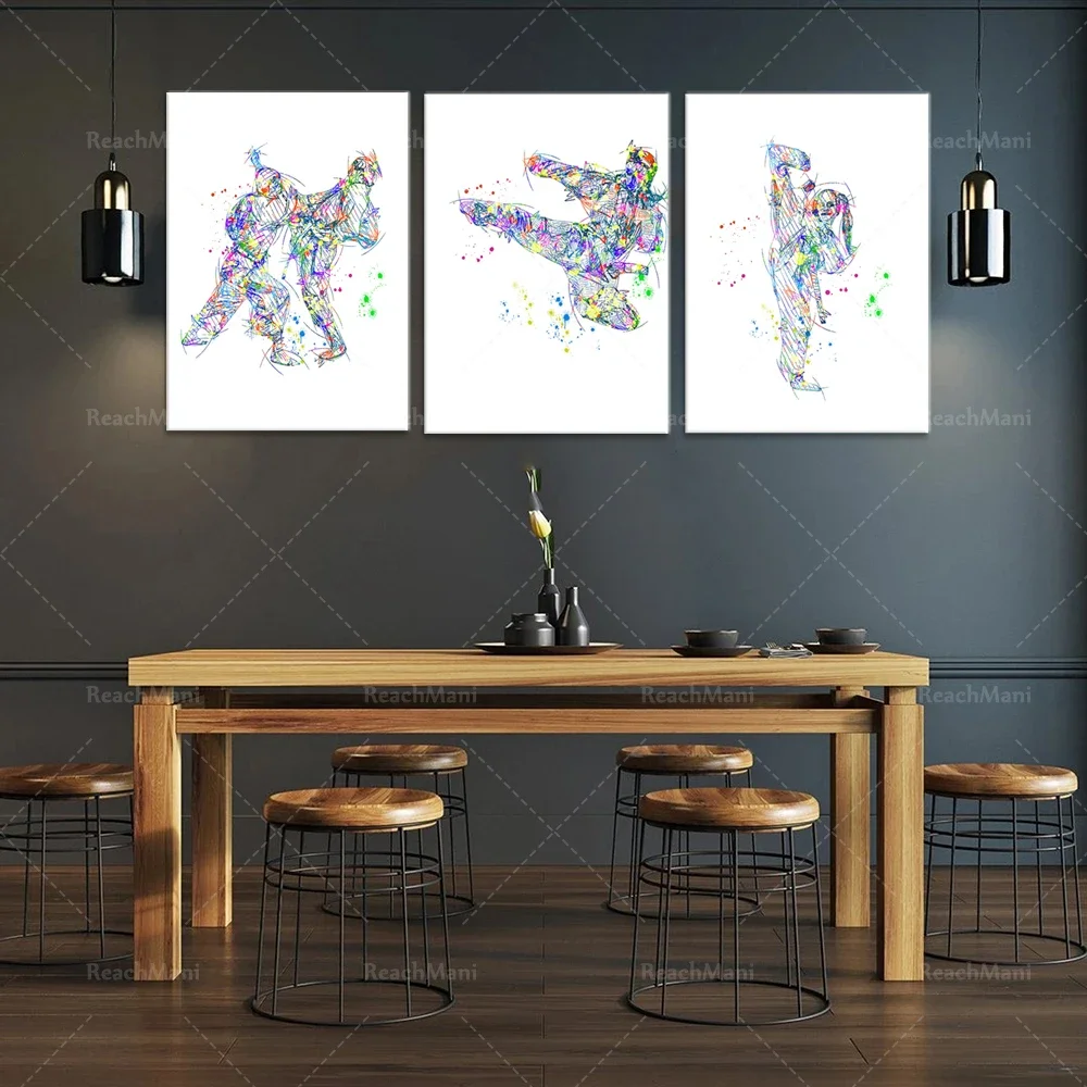 karate posters, karate wall art posters