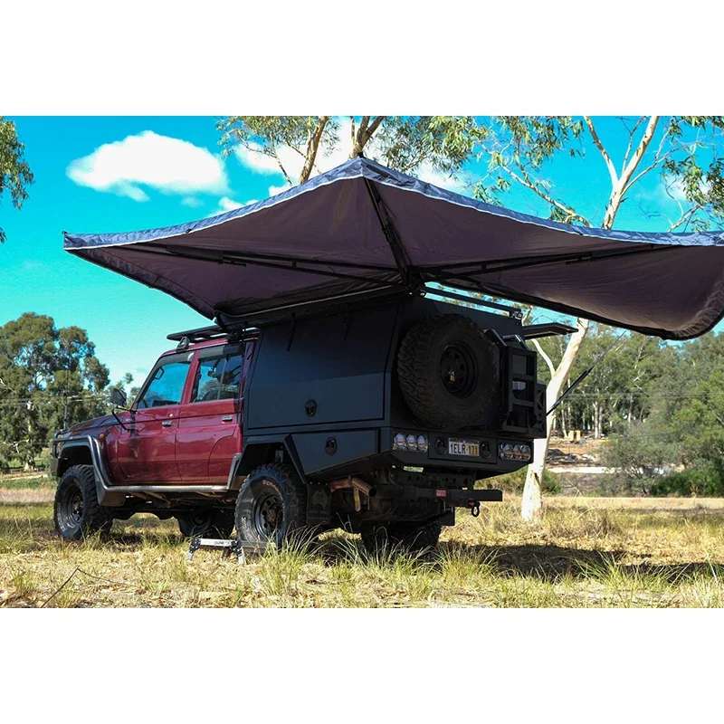 HOYA Outdoor Custom 270 Degree Awning Free Standing Car Side Awning 270 Car Awning