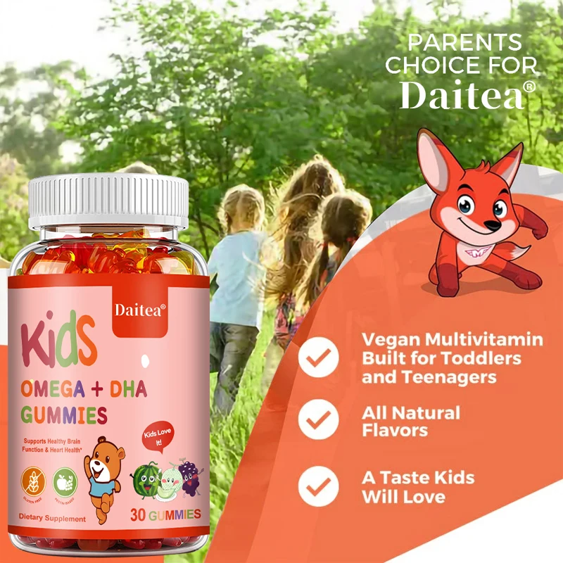 Children's Gummies - Nourish The Brain, Improve Concentration, Support Brain, Joints, Heart, Eyes and Immune System Supplement - Image 5