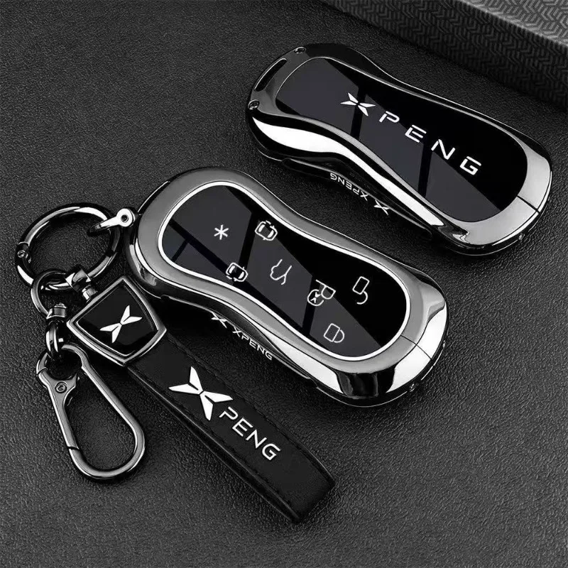 Zinc Alloy Car Key Case Cover Shell Protector Fob Holder for XPeng GX 2026 Accessories Keybag Keychain