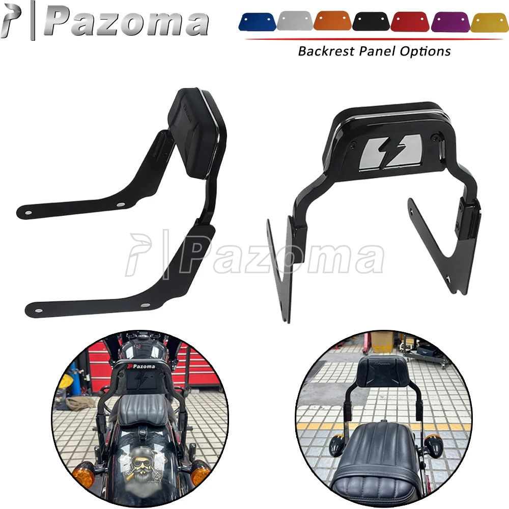 

Passenger Backrest Motorbike Rear Club Style Sissy Bar For Harley M8 Softail Heritage Classic FLHC FLHCS Hydra-Glide Revival FLI